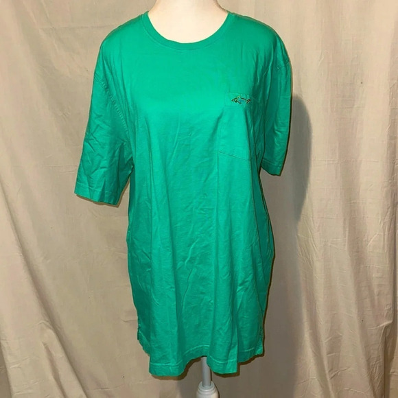 bright teal (putting-green) mens Greg Norman tshirt size xl - Picture 1 of 5